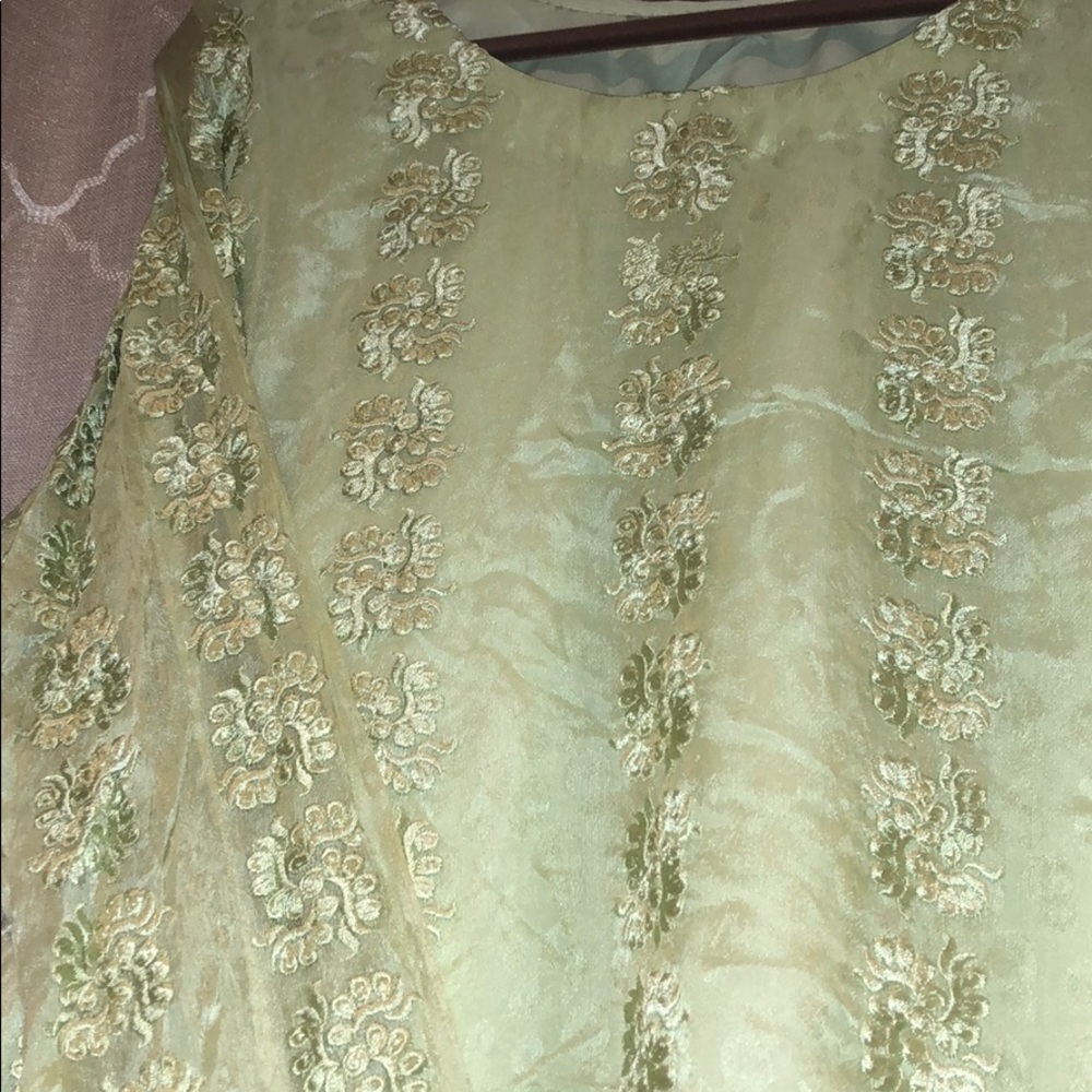 🆕Pakistani Indian formal 3 piece suit green large
